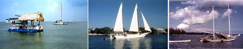 Image of boats at anchorage offshore Key Largo