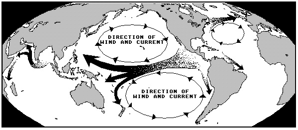 image of the Oceanic pathways of the Atlantean Maritime Kingdom